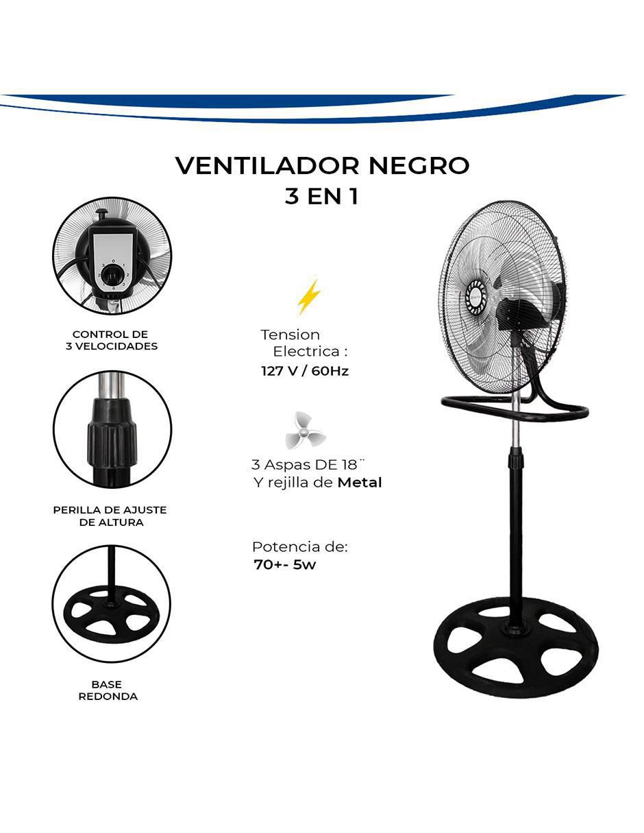 Ventilador 3 en 1 3 velocidades 5