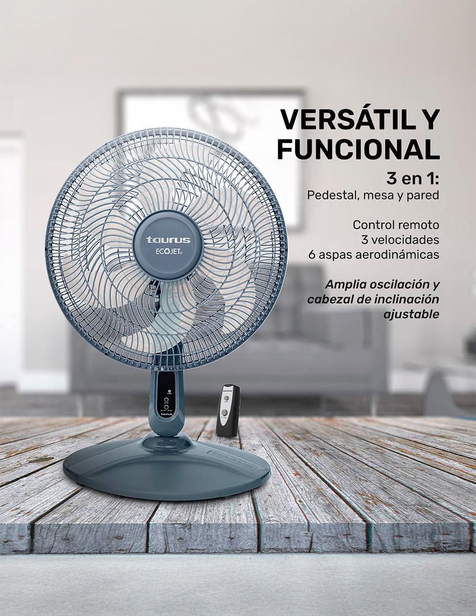 Ventilador 3 en 1 con control remoto 3 velocidades 4