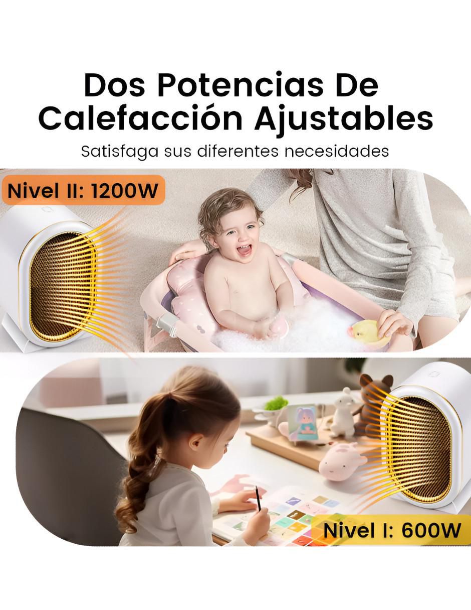 Calefactor portátil eléctrico de 127 V 4