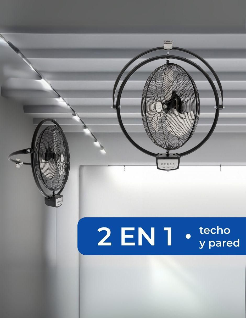 Ventilador 2 en 1 con control remoto 3 velocidades 2