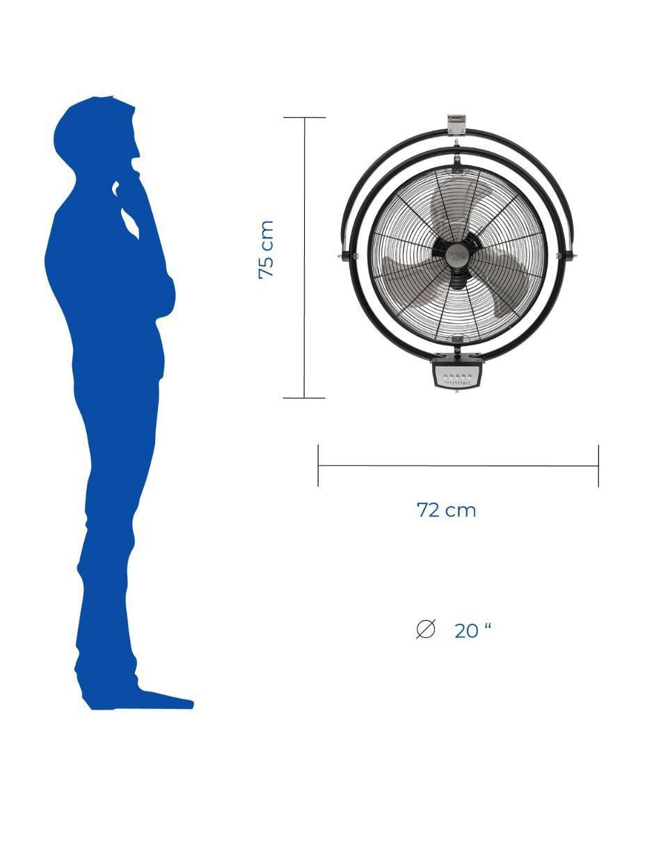 Ventilador 2 en 1 con control remoto 3 velocidades 6