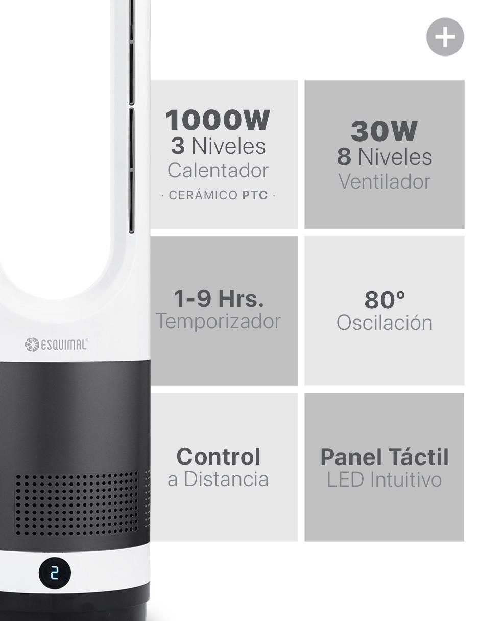Calefactor torre cerámico portátil eléctrico esquimal "de" 127 v