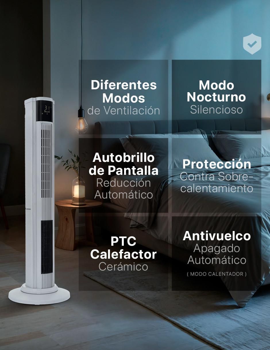 Calefactor torre cerámico eléctrico Esquimal de 127 V