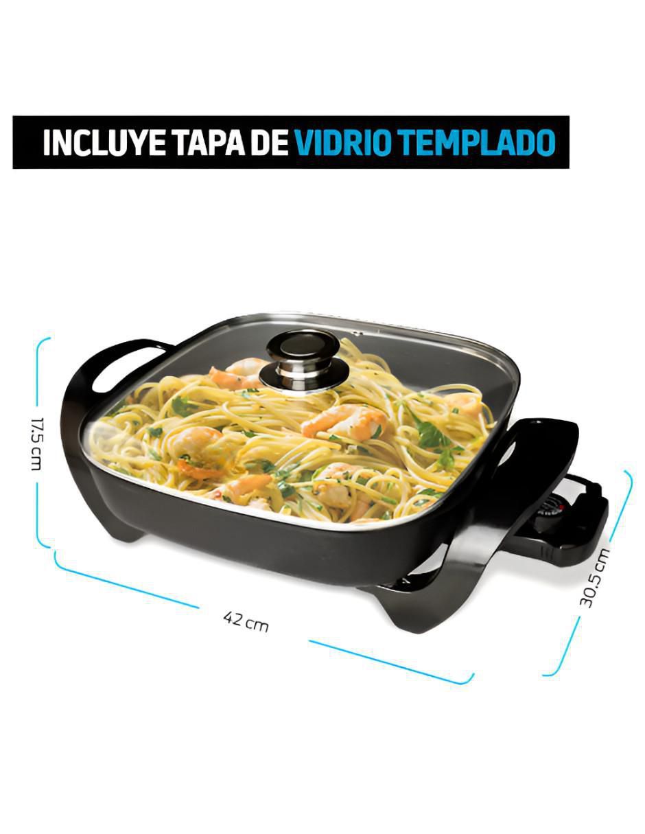 Sartén eléctrico con tapa de aluminio 5
