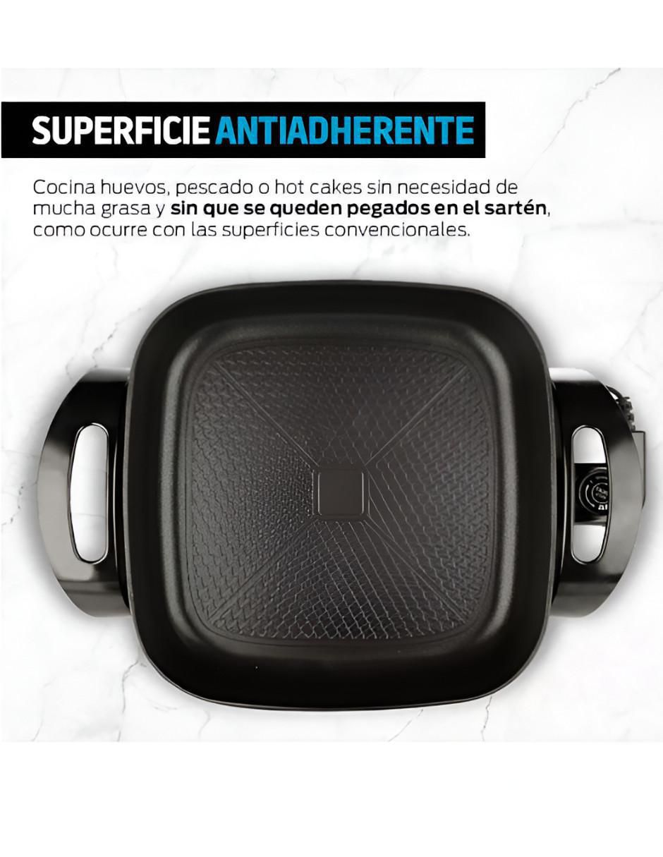Sartén eléctrico con tapa de aluminio 3