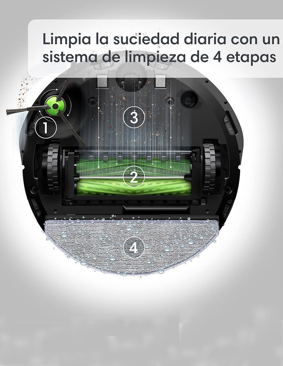 Aspiradora robot roomba combo i5 con wi-fi 0.5 litros 5