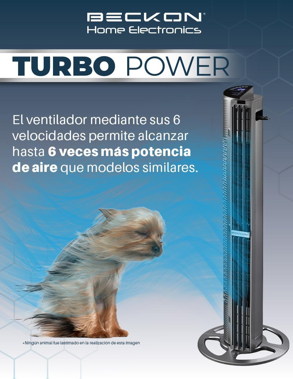 Ventilador de torre con control remoto 6 velocidades 4