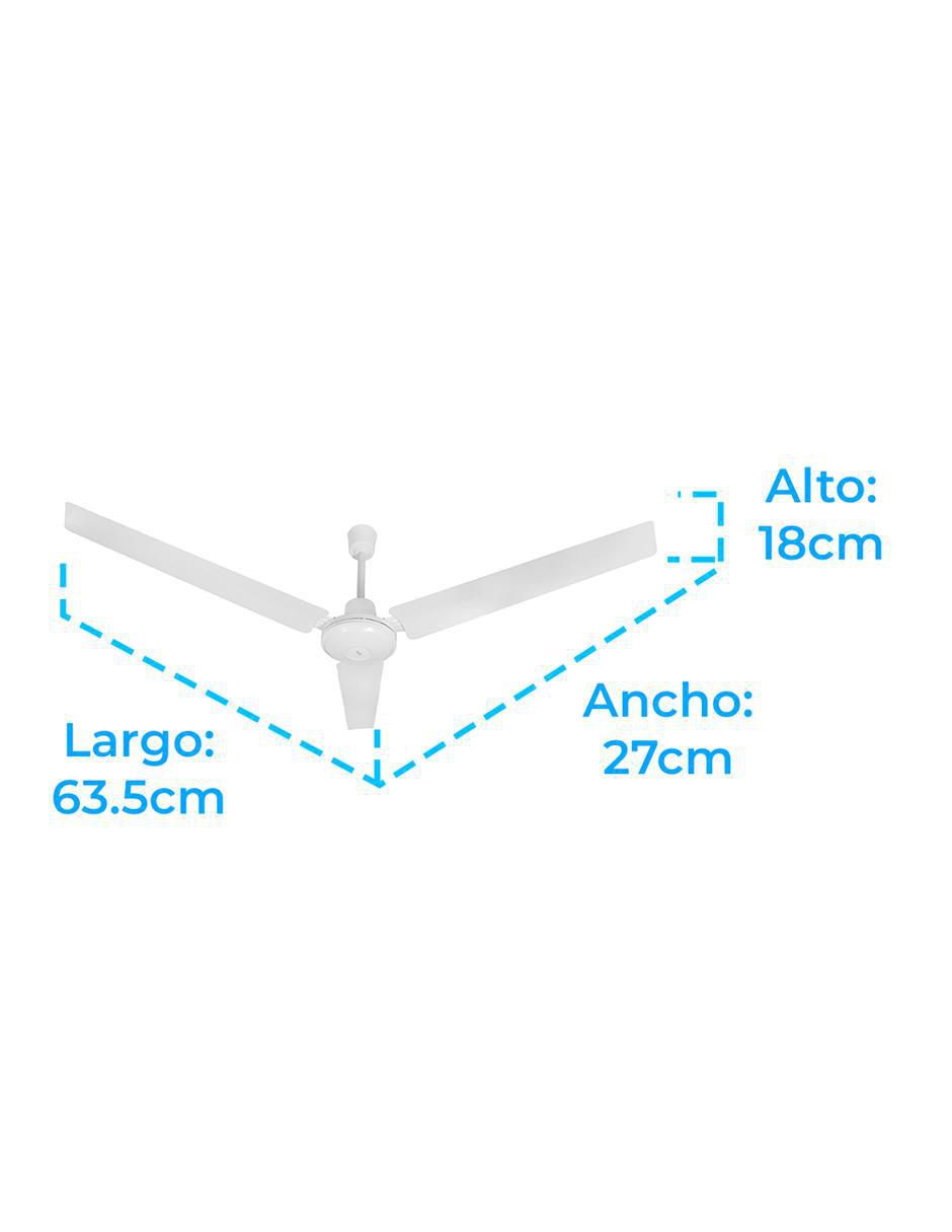 Ventilador de techo con control remoto 5 velocidades 5