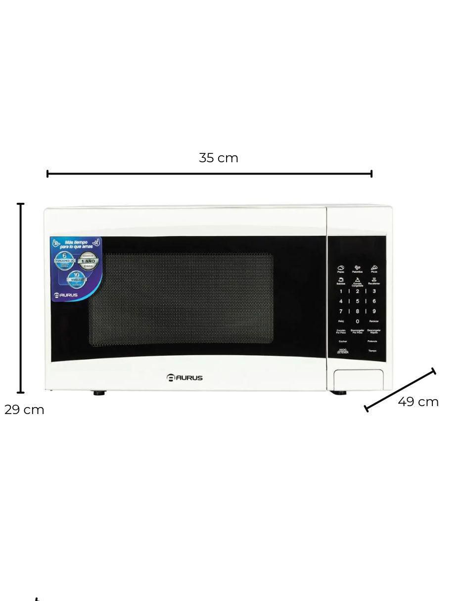 Horno de microondas convencional modelo AMP11W 1.1P3 BLANC 1.1 pies cúbicos 3