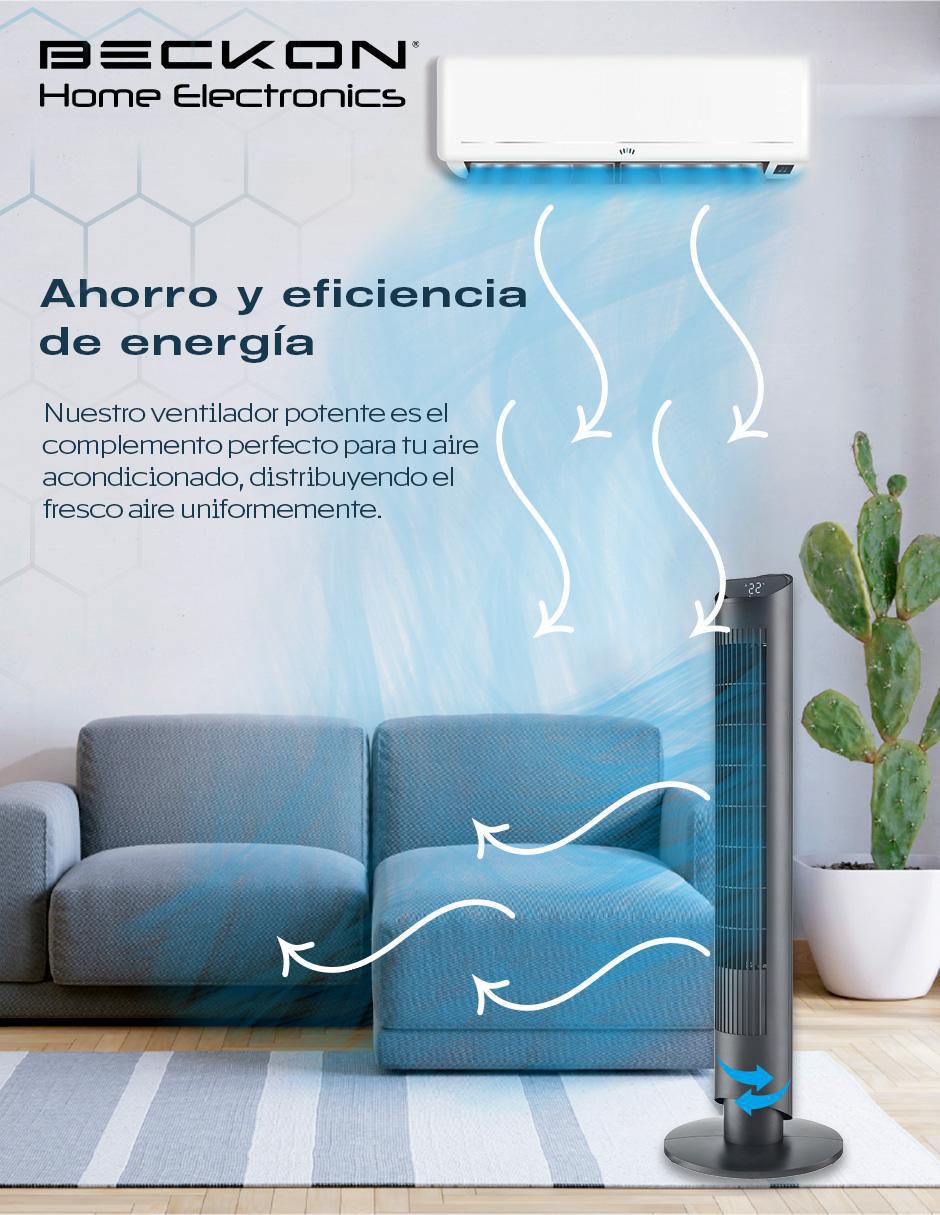 Ventilador de torre con control remoto 3 velocidades 5