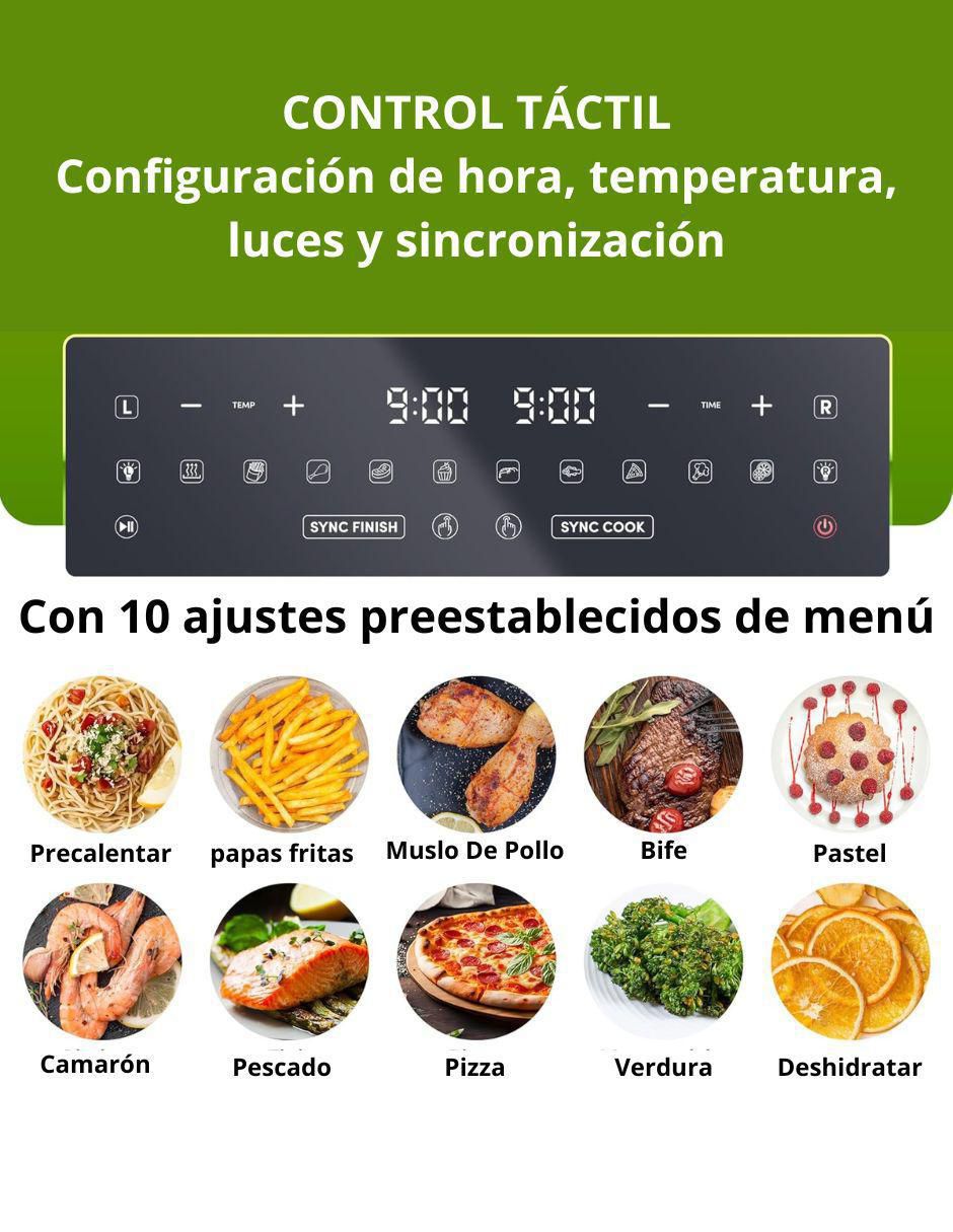 Freidora de aire Gourmet 10.4 L Eaf1055D 6