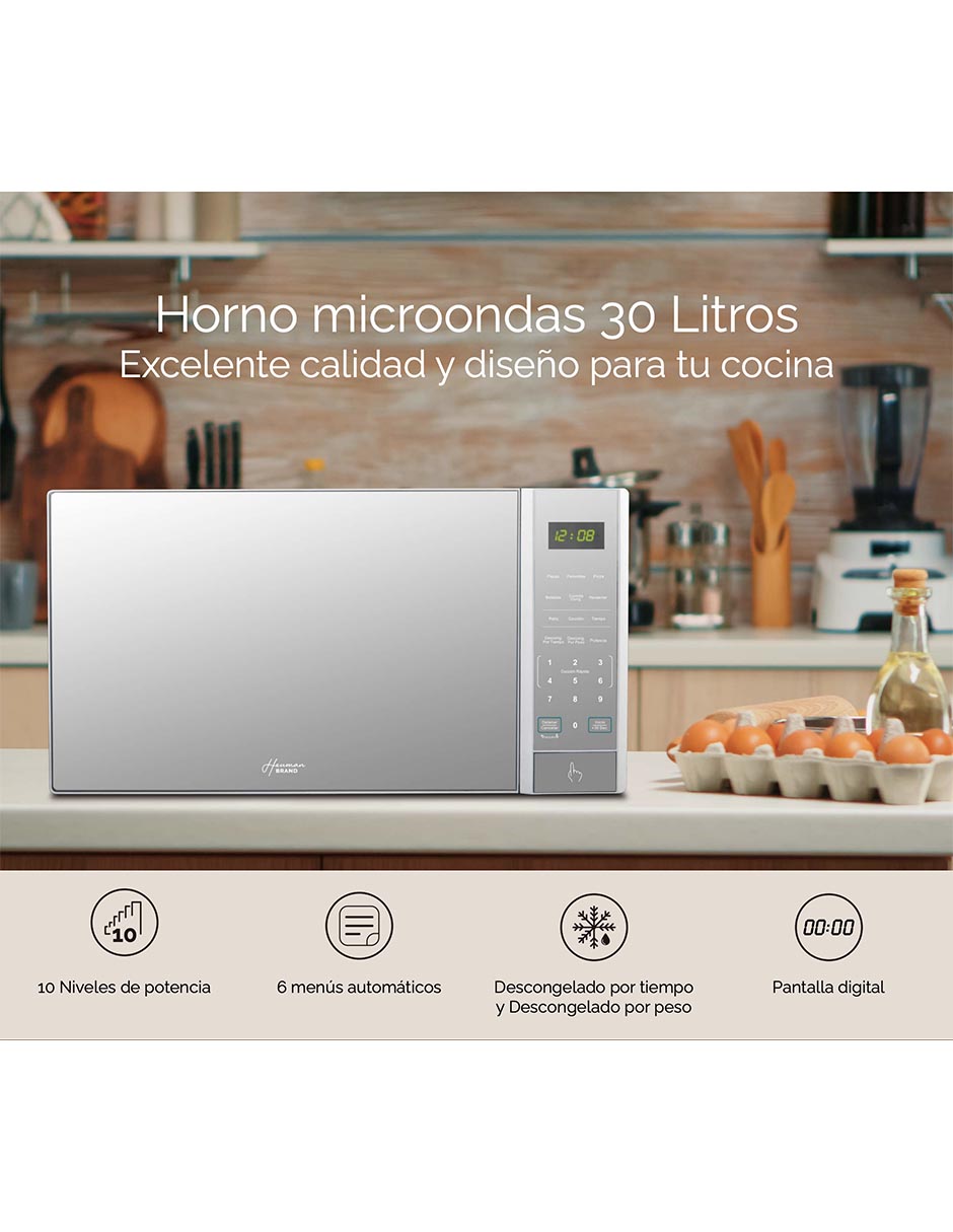 Horno de microondas convencional modelo P100N30AP-H3 de 1 pie 3
