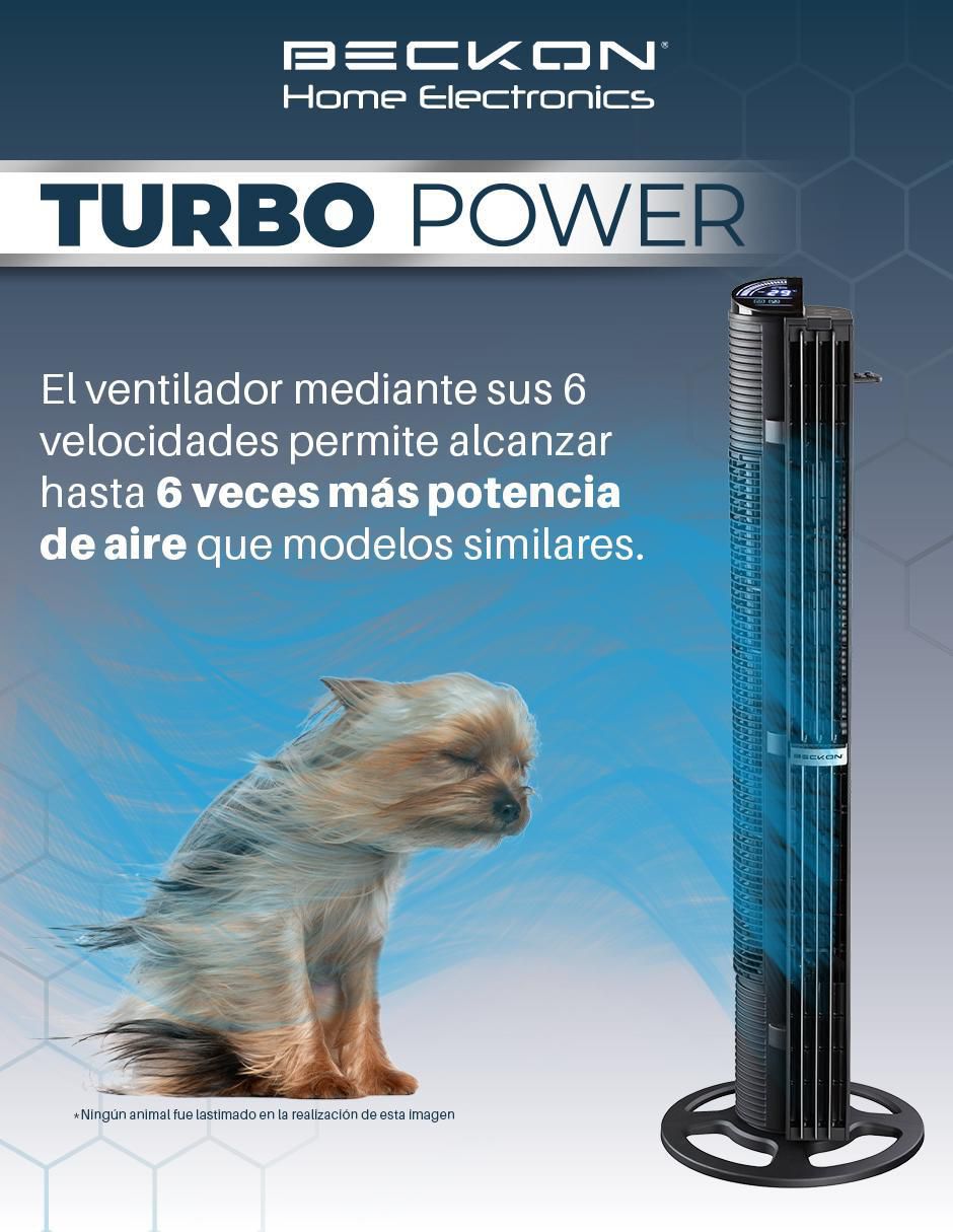 Ventilador de torre con control remoto 6 velocidades 3