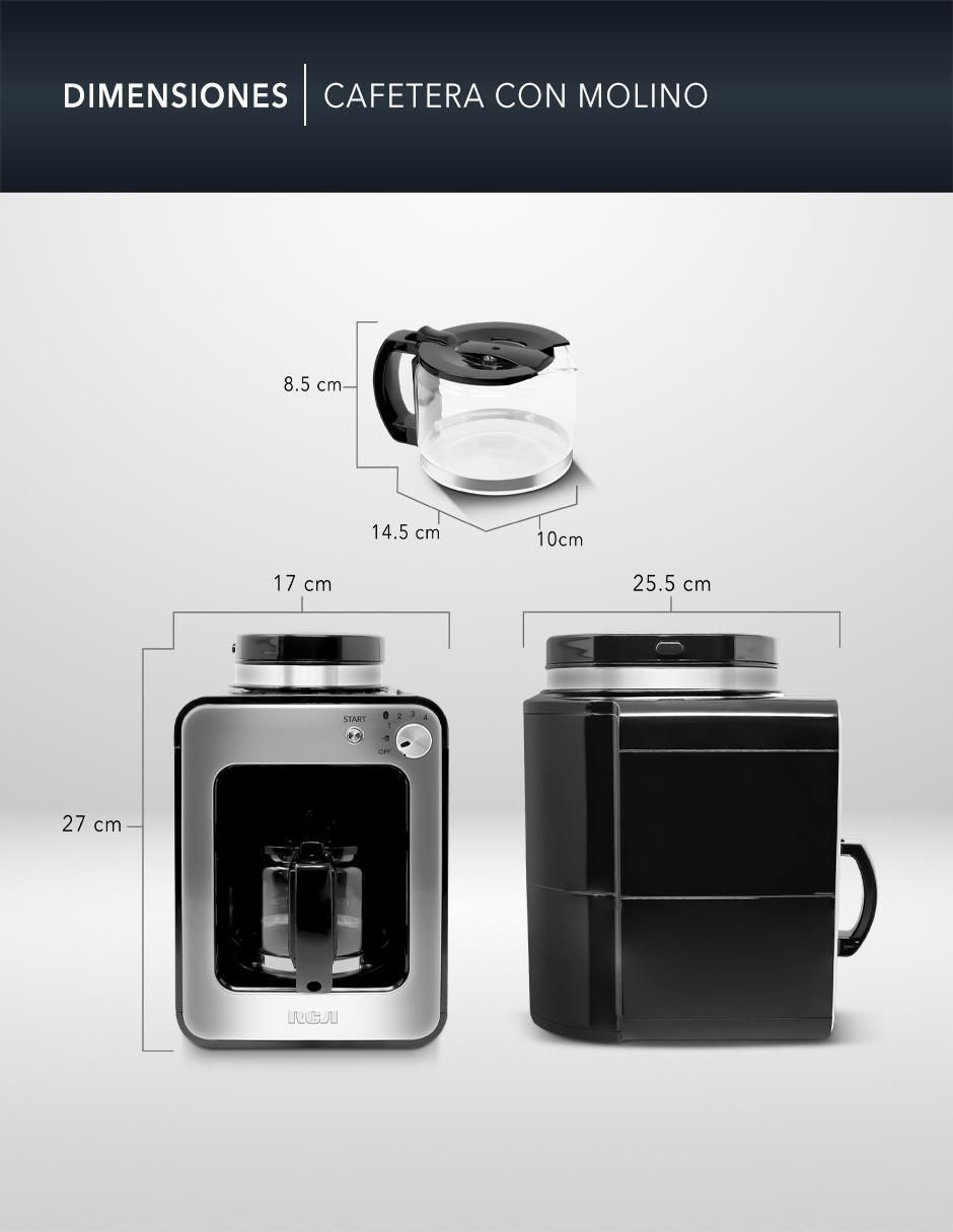 Cafetera con molino RC-CAF4 9