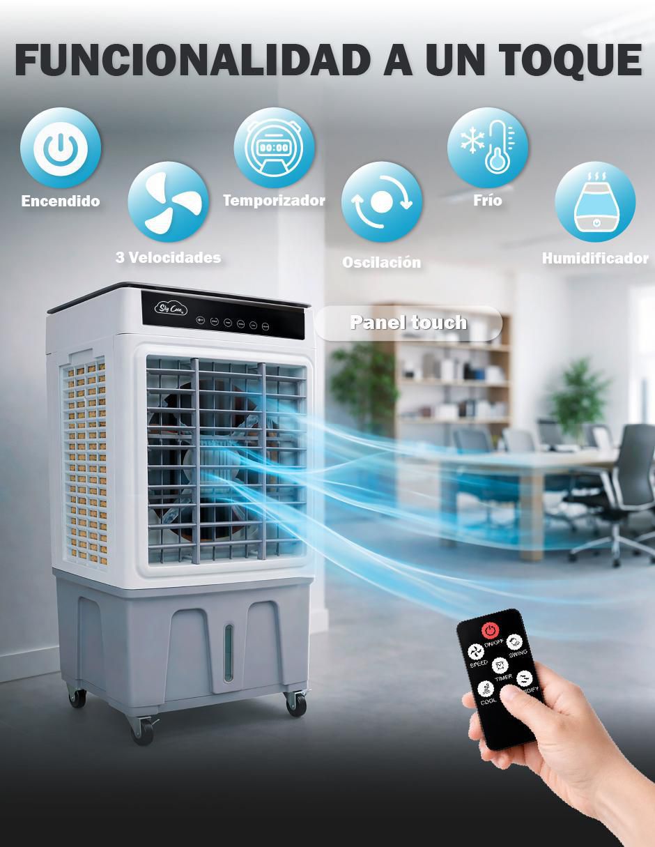 Aire acondicionado portátil Enfriador Evaporativo Frío 30 L 2