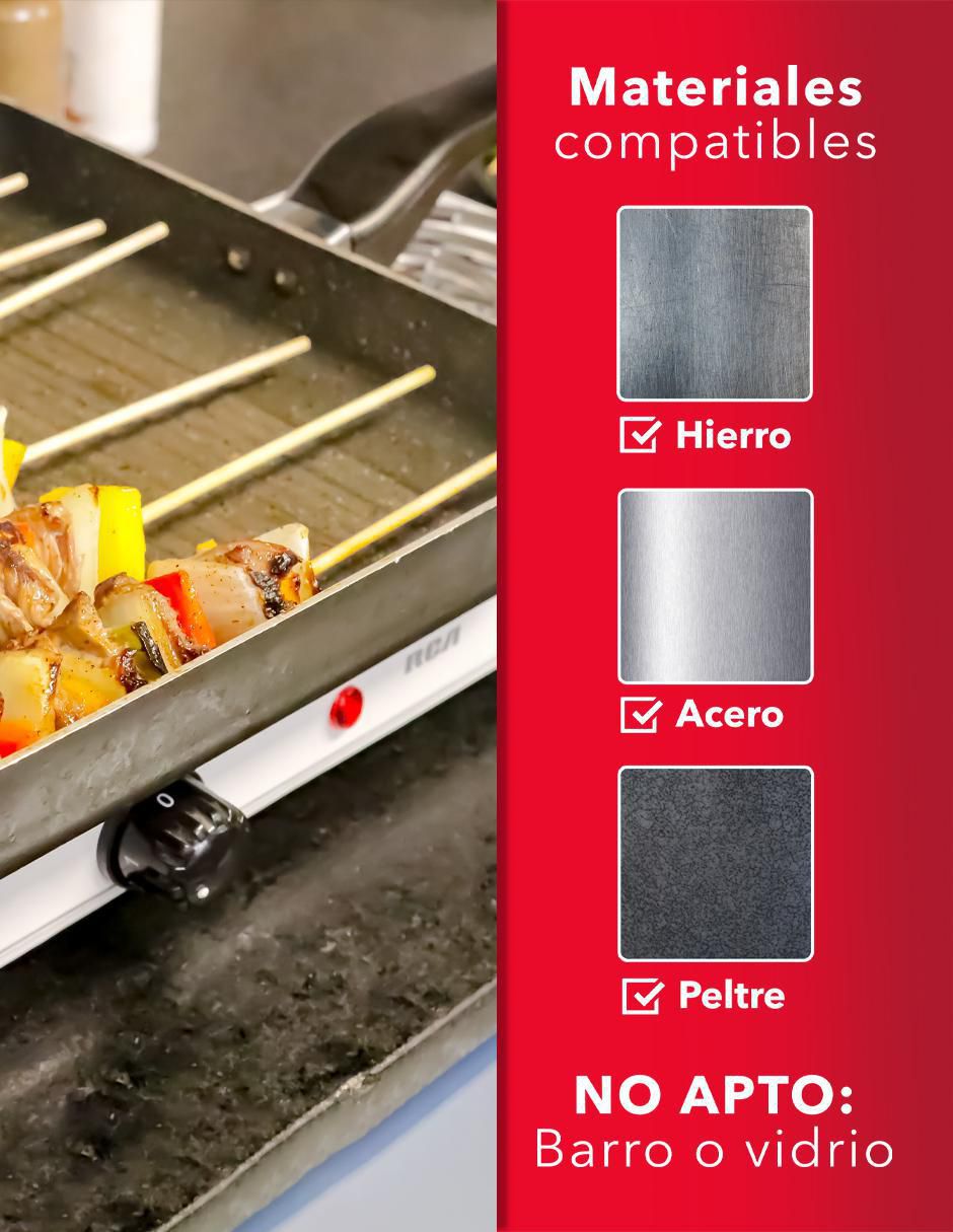 Parrilla eléctrica RC2000A de lámina 5