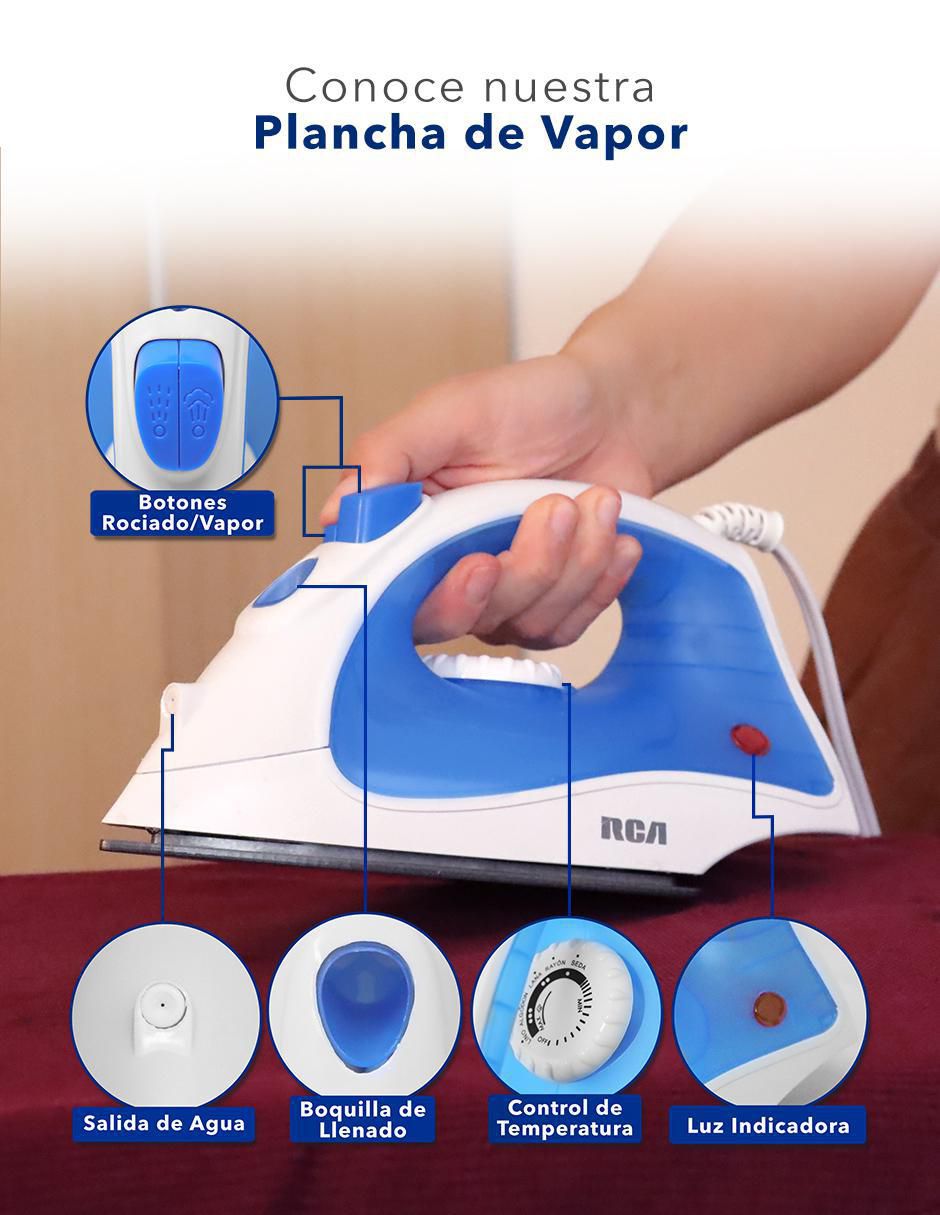 Plancha RC-D508B suela acero inoxidable 3