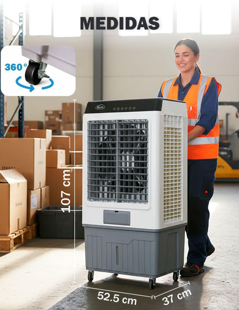 Aire acondicionado portátil Enfriador Evaporativo 55L Frío 7
