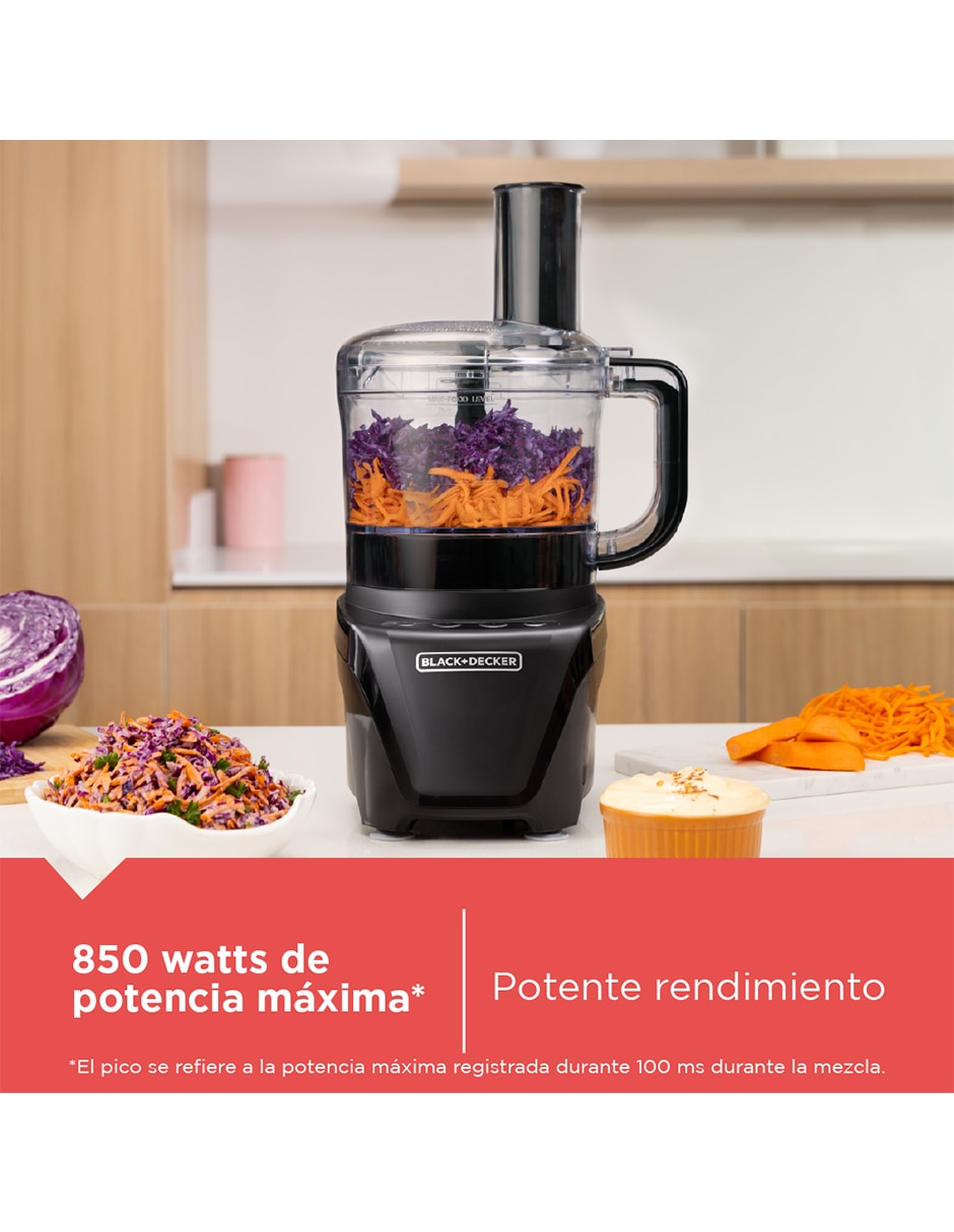Procesador de alimentos de 8 tazas silencioso cuchillas de acero inoxidable 7