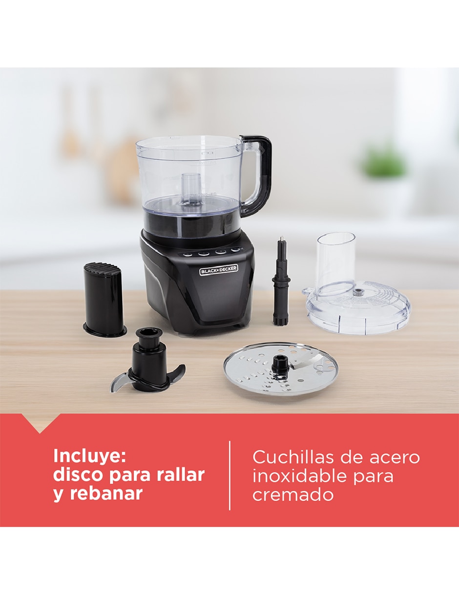 Procesador de alimentos de 8 tazas silencioso cuchillas de acero inoxidable 9