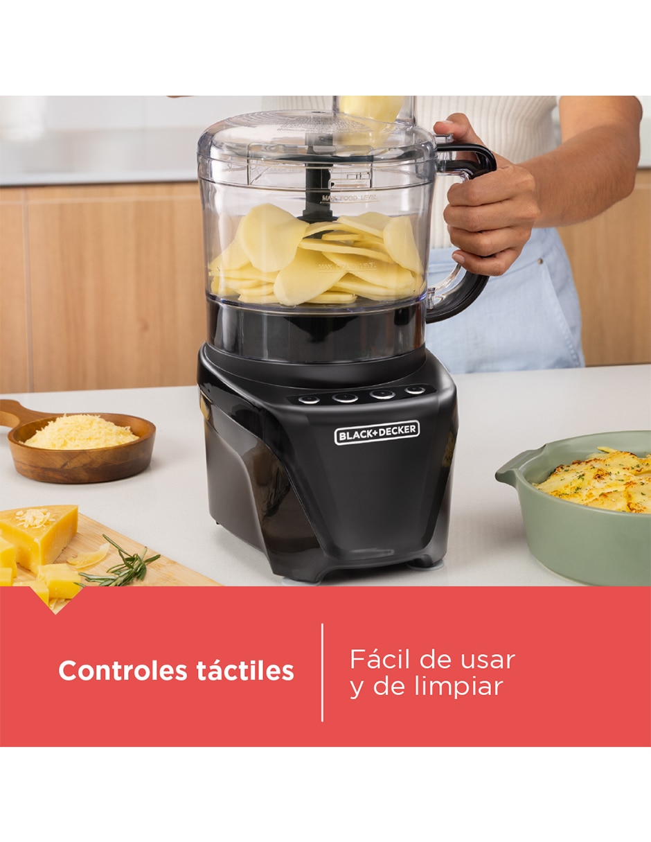Procesador de alimentos de 8 tazas silencioso cuchillas de acero inoxidable 10
