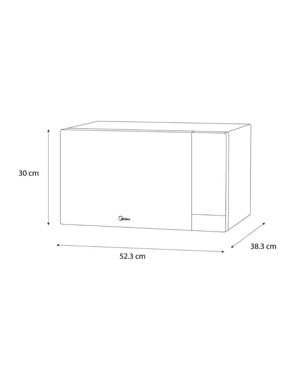 Horno de microondas convencional modelo MMDX211S2MB de 1.1 pies 8