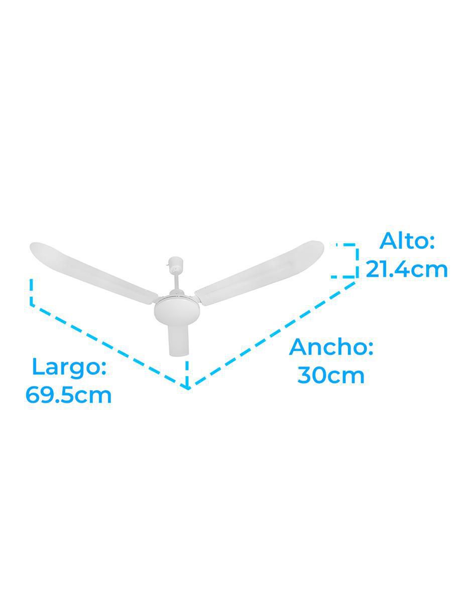 Ventilador de techo con control remoto 5 velocidades 5