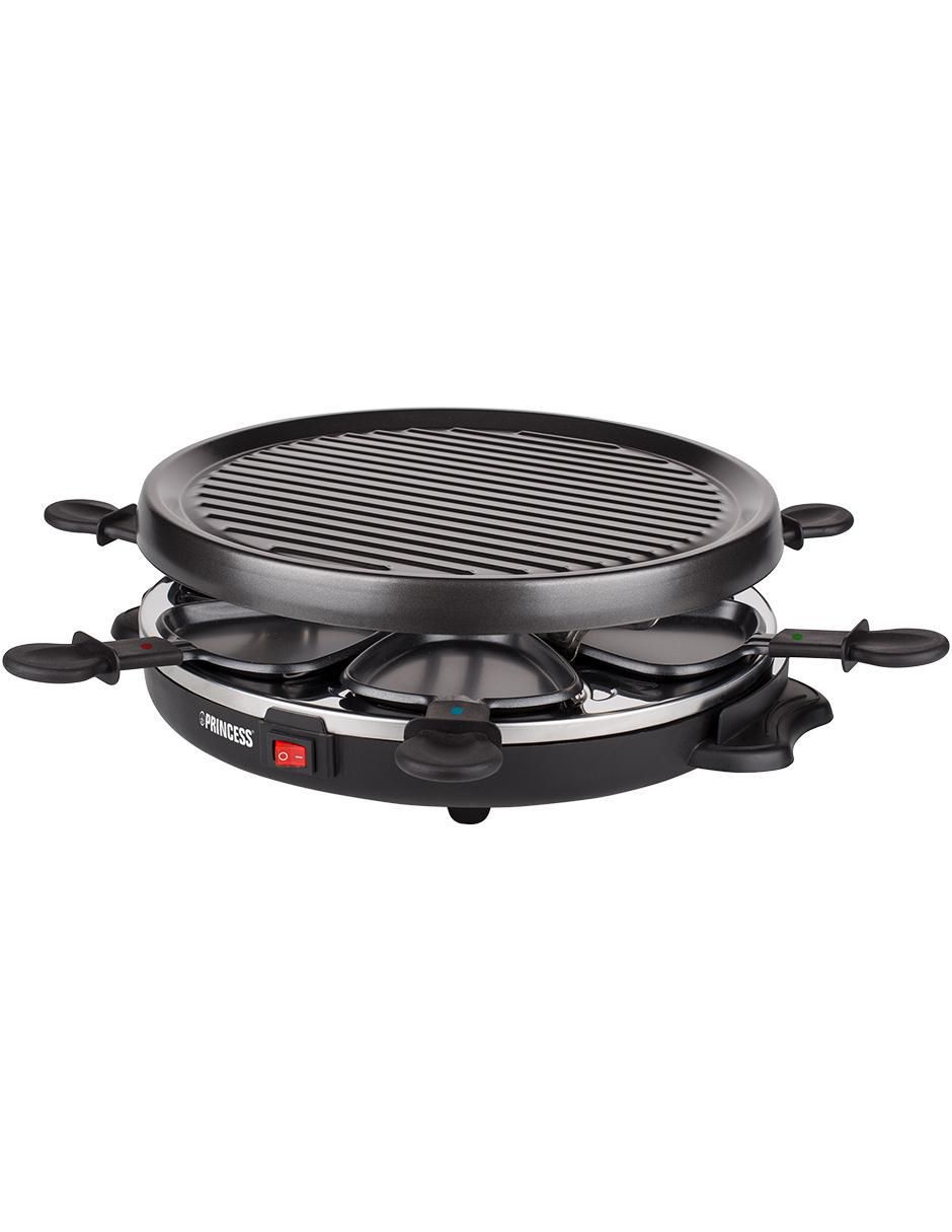 Parrilla eléctrica Raclette 6 Grill Party de aluminio Parrilla eléctrica Raclette 6 Grill Party de aluminio