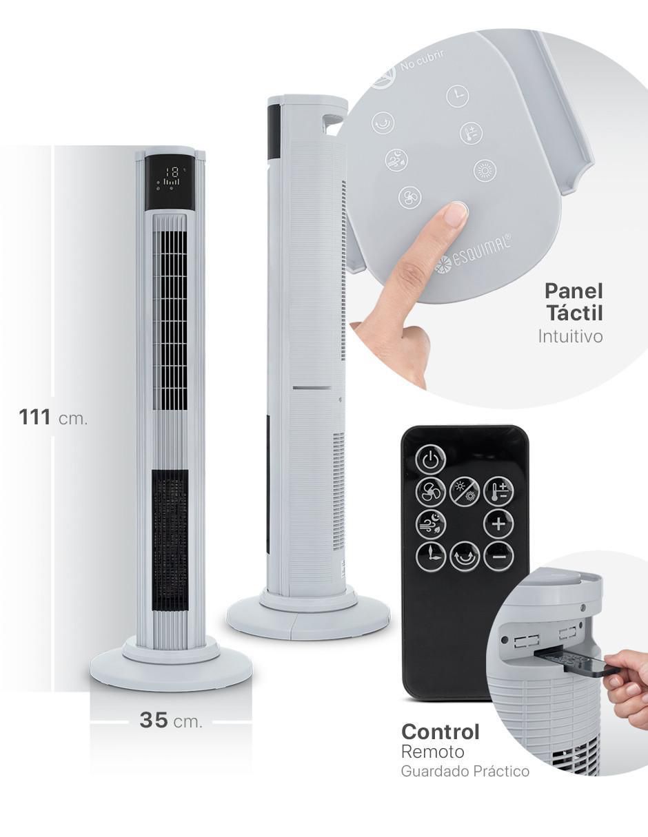 Ventilador 2 en 1 esquimal "con control remoto" (si aplica) 8 "velocidades"