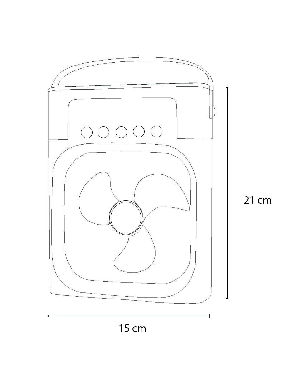 Ventilador de escritorio dosyu technology "con control remoto" (si aplica) 3 "velocidades"