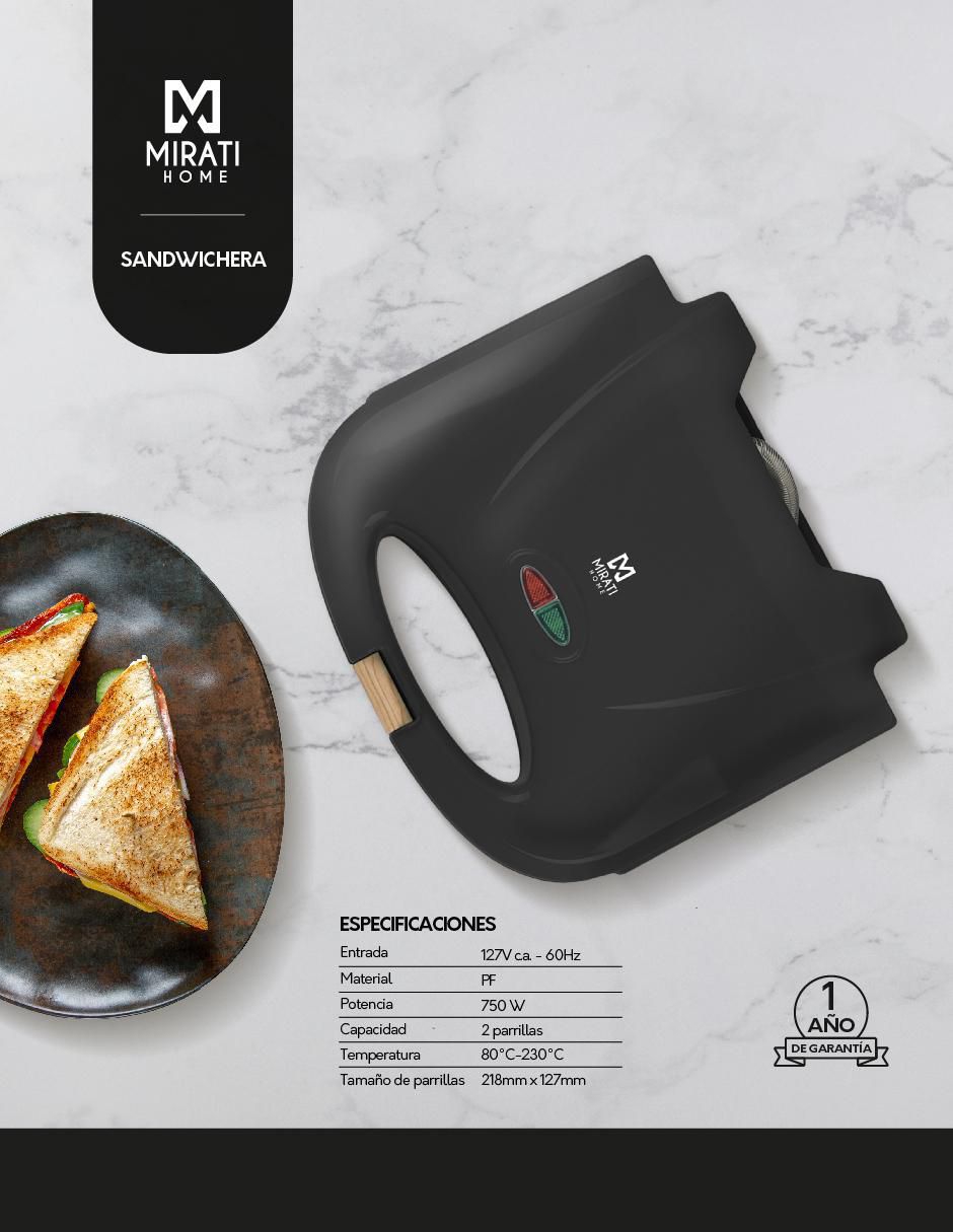 Sandwichera MBS01N 6