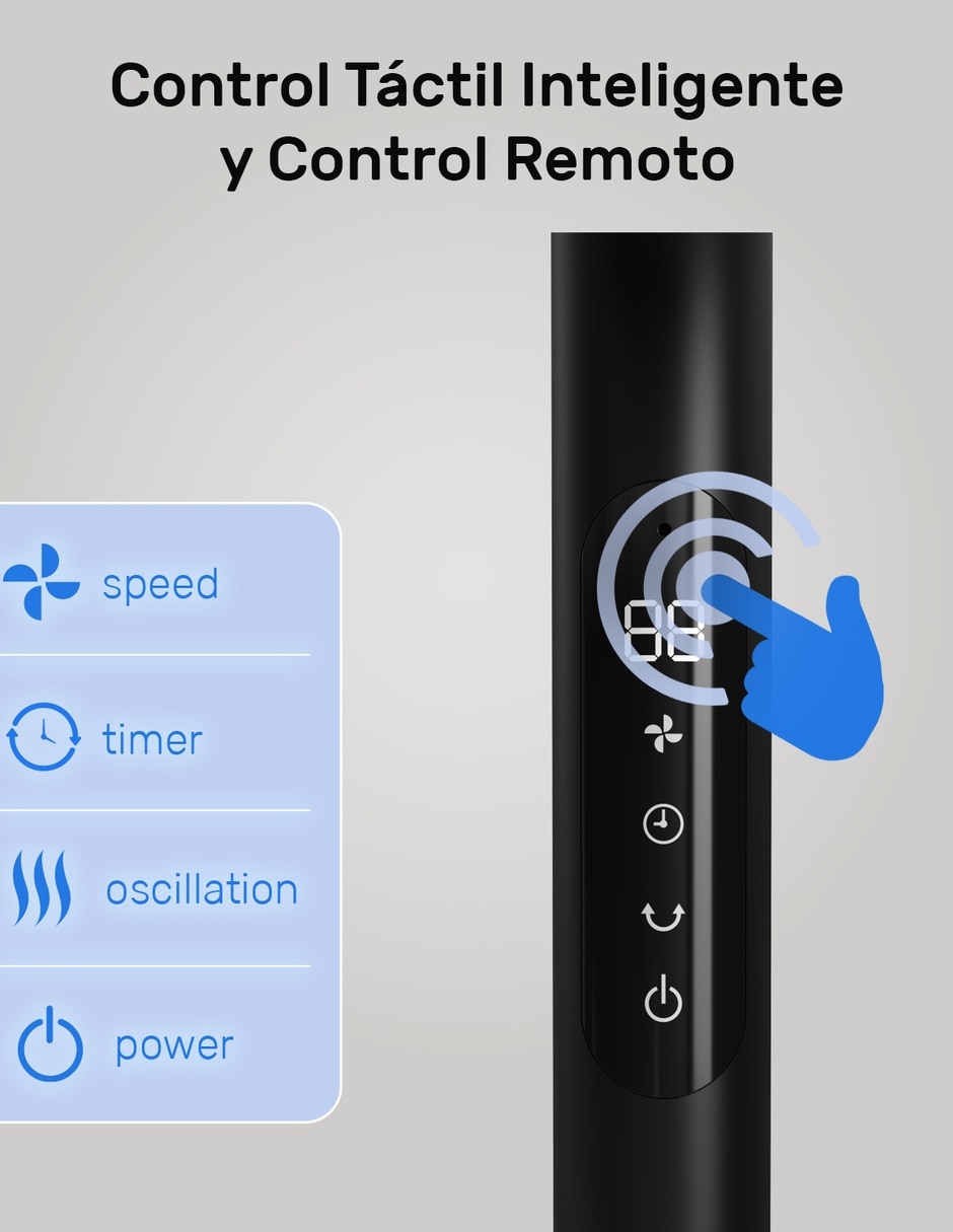 Ventilador de pedestal 3 velocidades 5