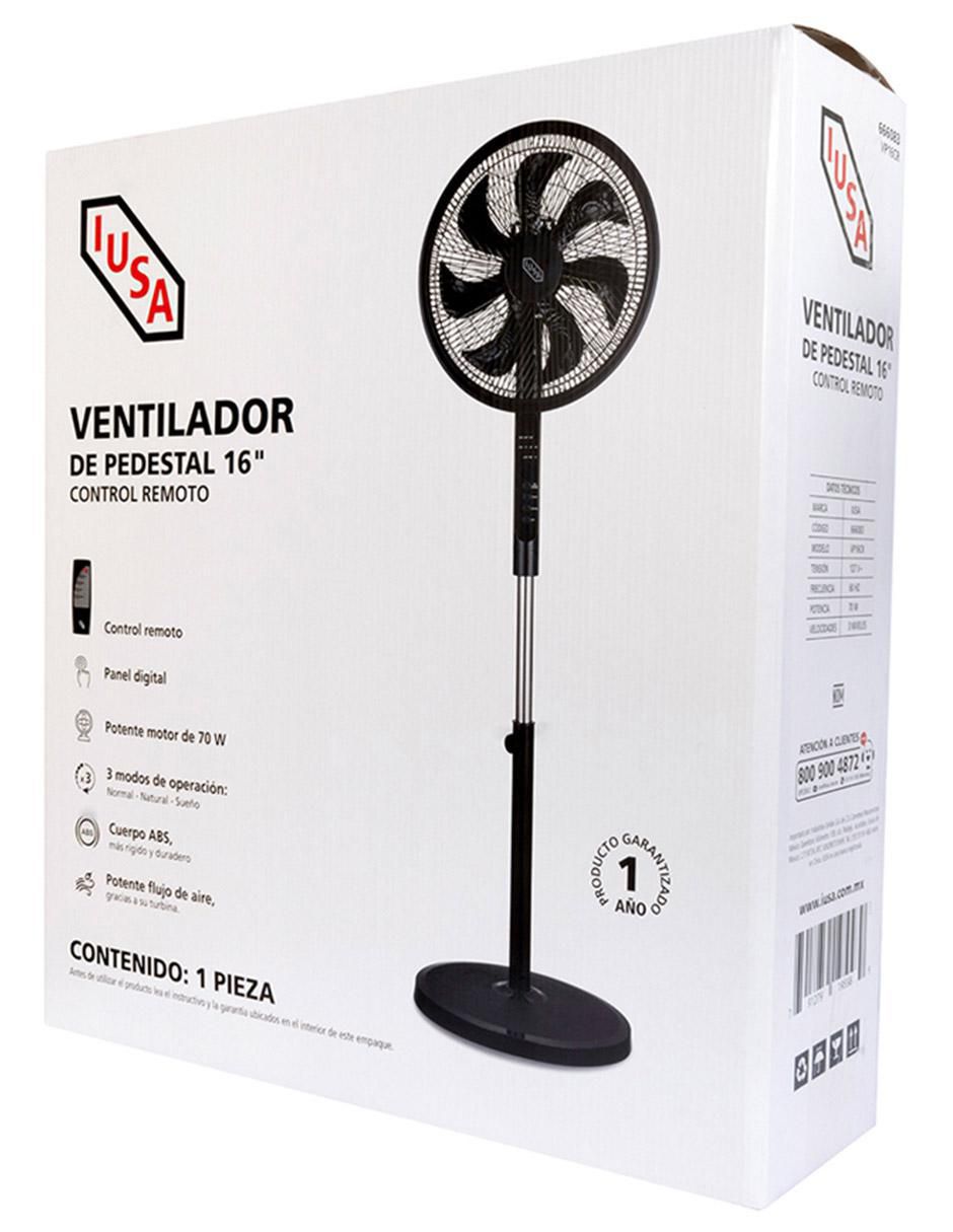 Ventilador de pedestal con control remoto 3 velocidades 3