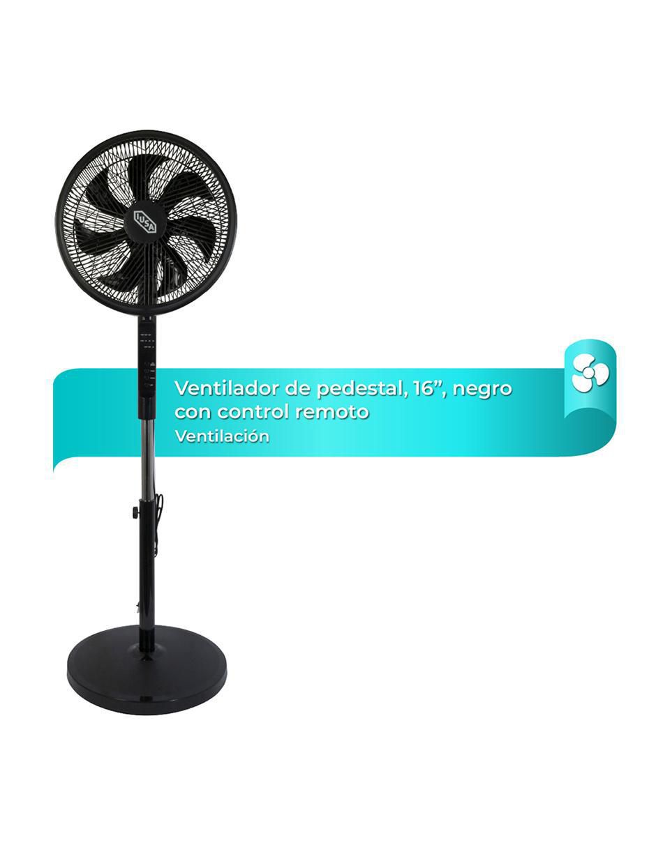 Ventilador de pedestal con control remoto 3 velocidades 5
