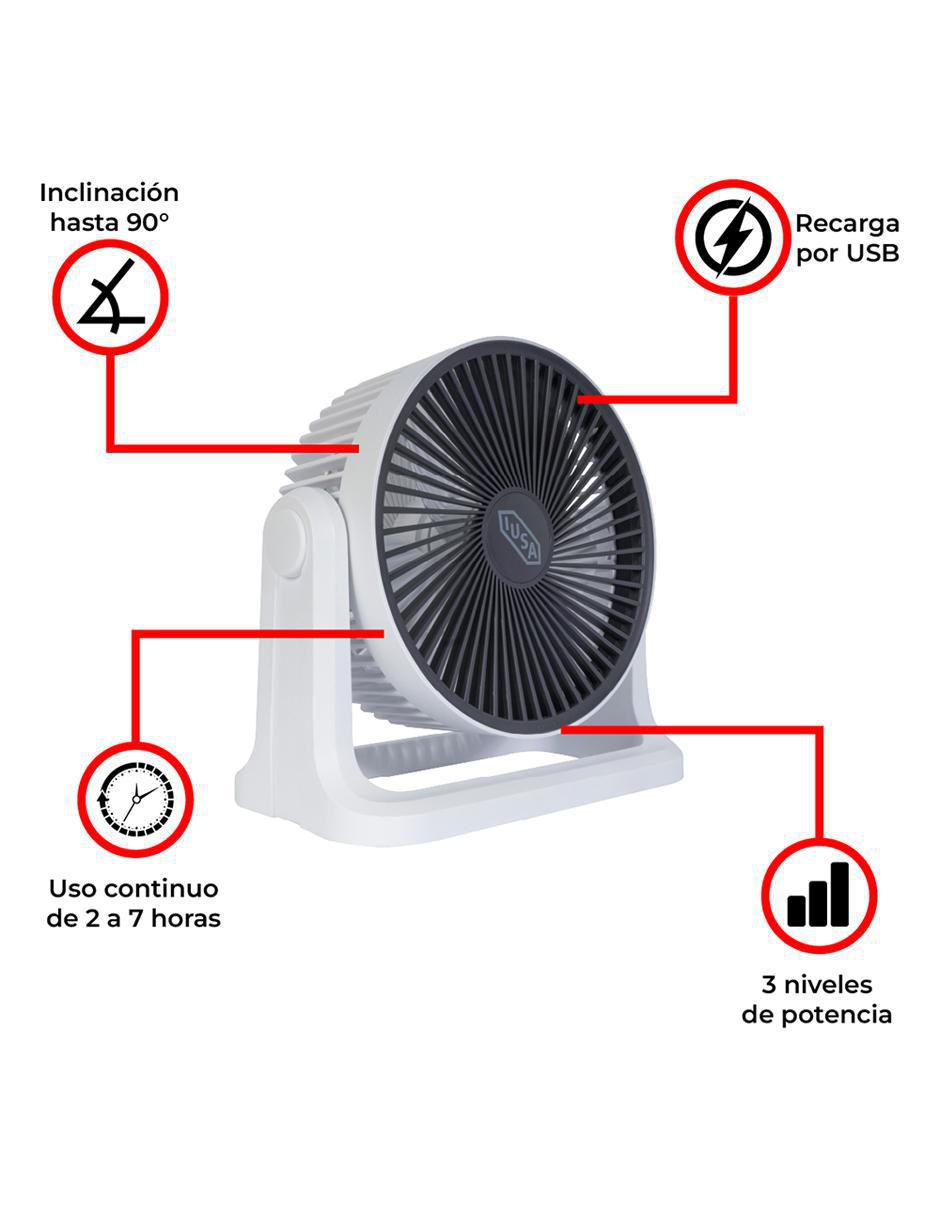 Mini ventilador 3 velocidades 3