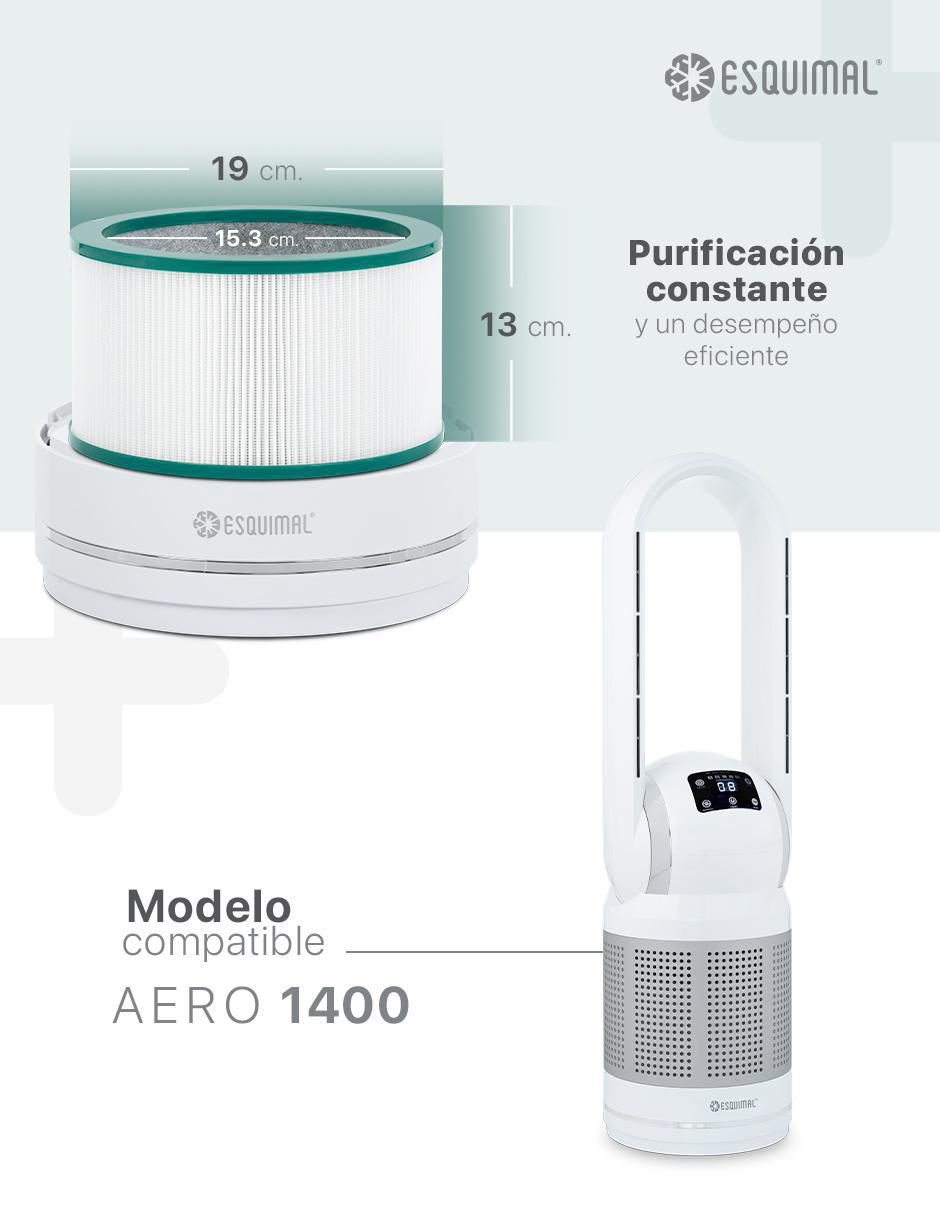 Filtro plisado purificador 3 en 1 Aero 1400 7