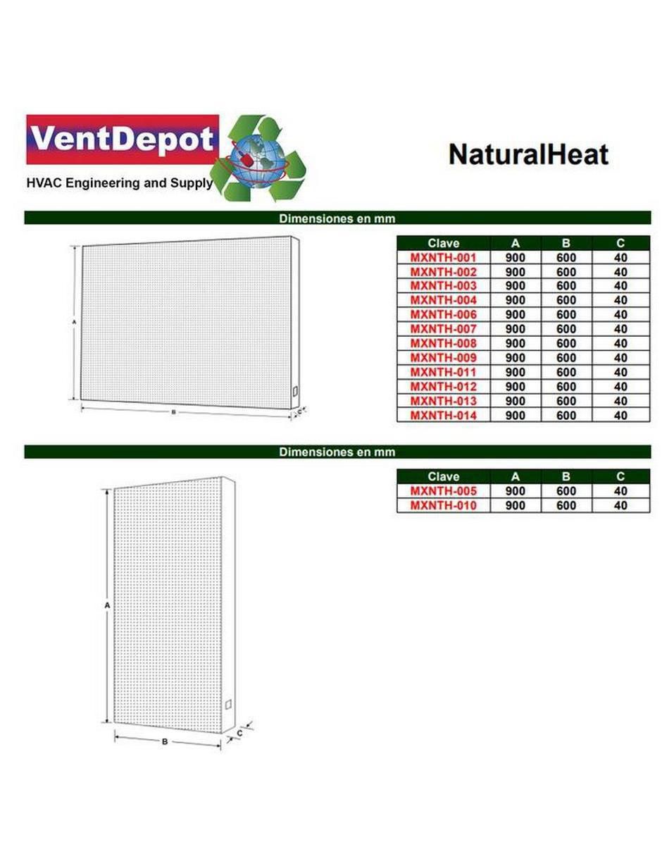 Calefactor de pared eléctrico de 100 V 2