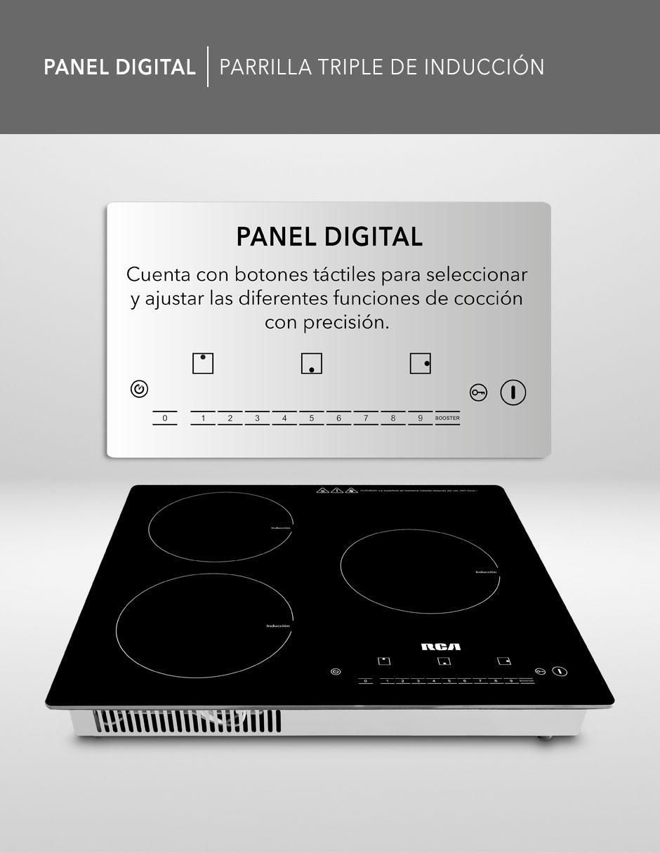 Parrilla de inducción RC-12A6 de cristal templado 6
