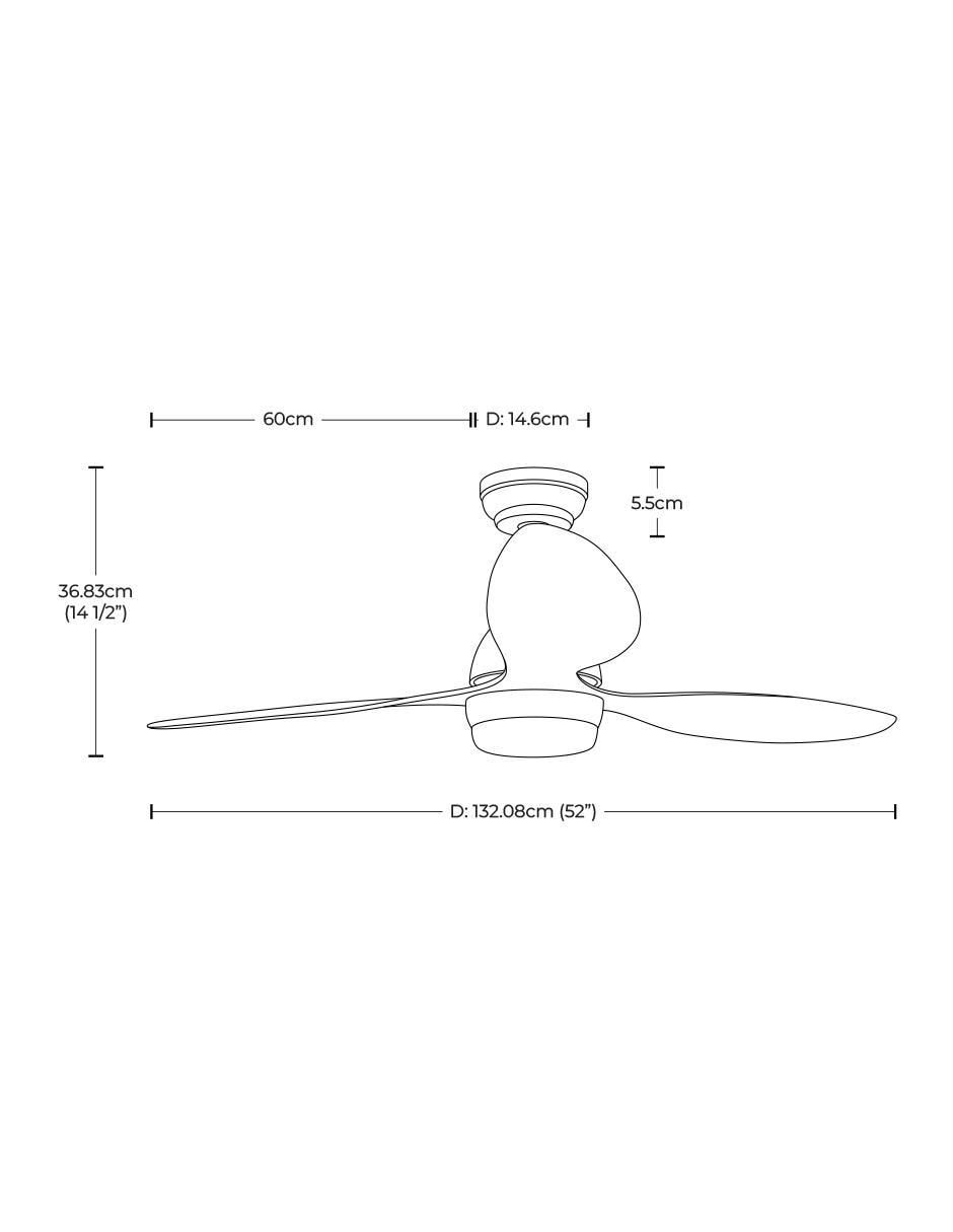 Ventilador de techo con control remoto 6 velocidades 4