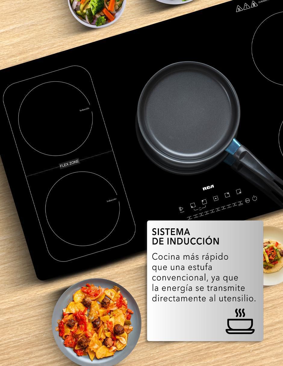 Parrilla de inducción RC-12A15 de cristal templado 5