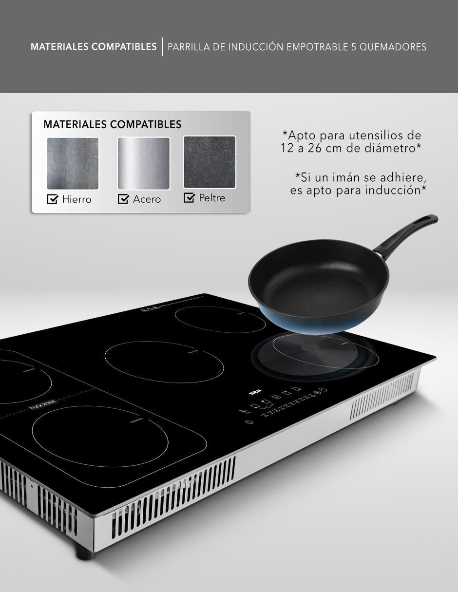 Parrilla de inducción RC-12A15 de cristal templado 7