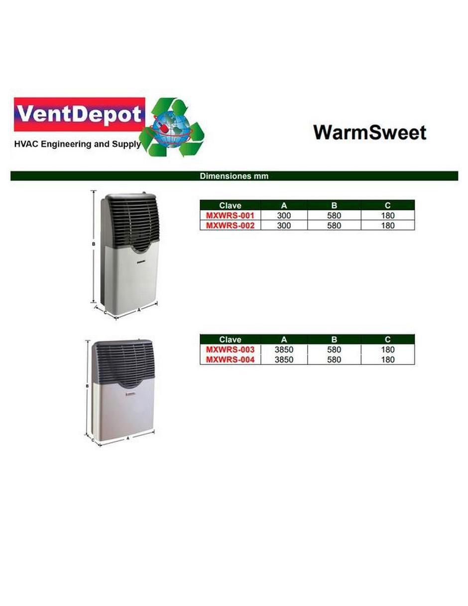 Calefactor de pared de gas 2