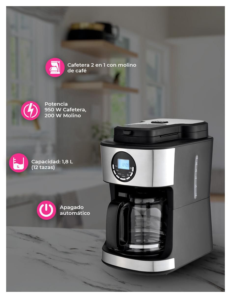 Cafetera con molino CDMC12T 3