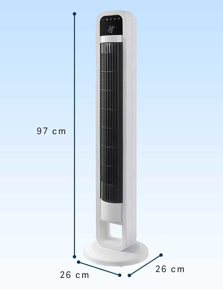 Ventilador de torre con control remoto 4 velocidades 8