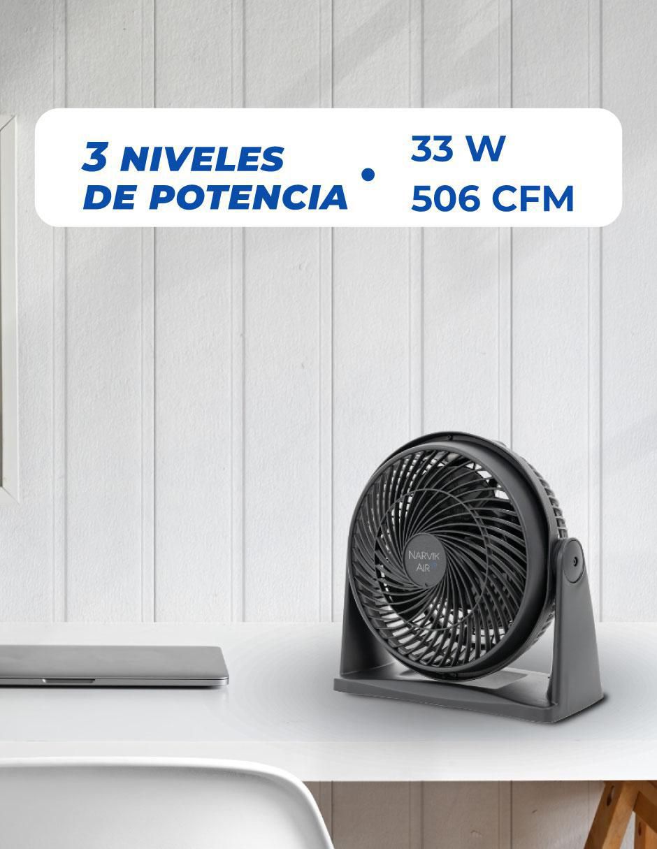 Ventilador 2 en 1 3 velocidades 4