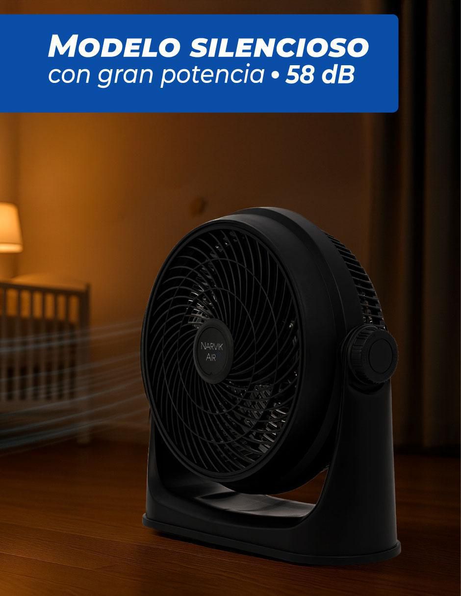 Ventilador 2 en 1 3 velocidades 4
