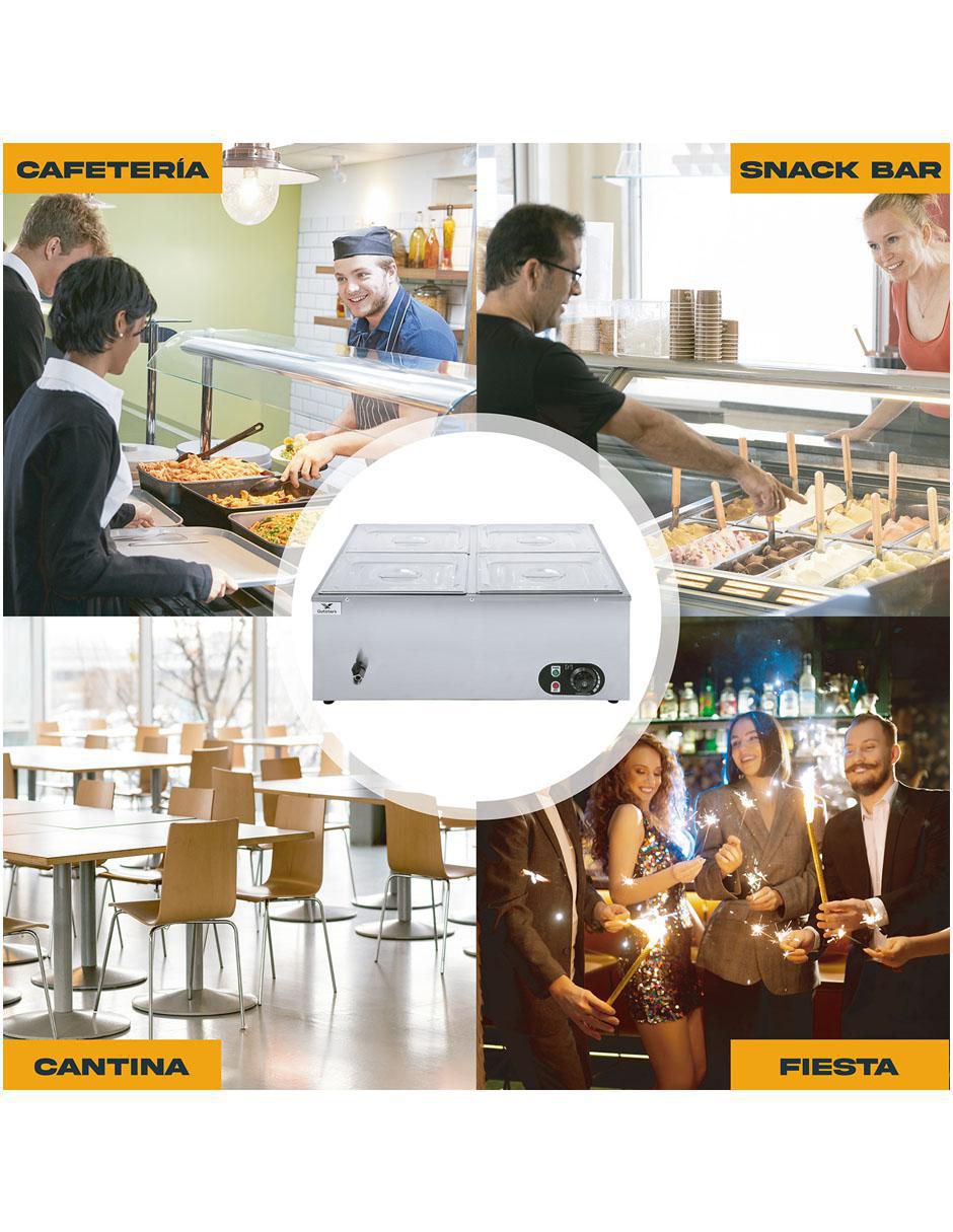 Vaporera Eléctrica MKZ-BUFEBANOINOX 4