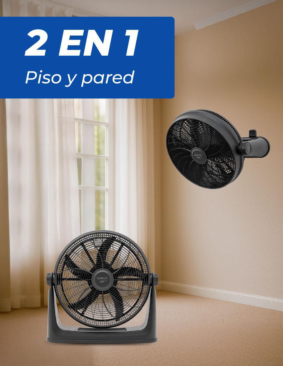 Ventilador 2 en 1 3 velocidades 10
