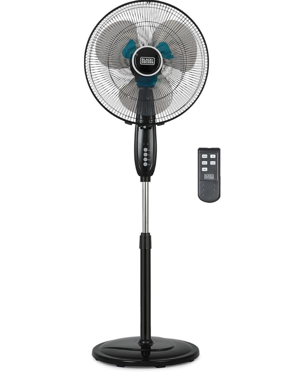Ventilador de pedestal con control remoto 3 velocidades Ventilador de pedestal con control remoto 3 velocidades