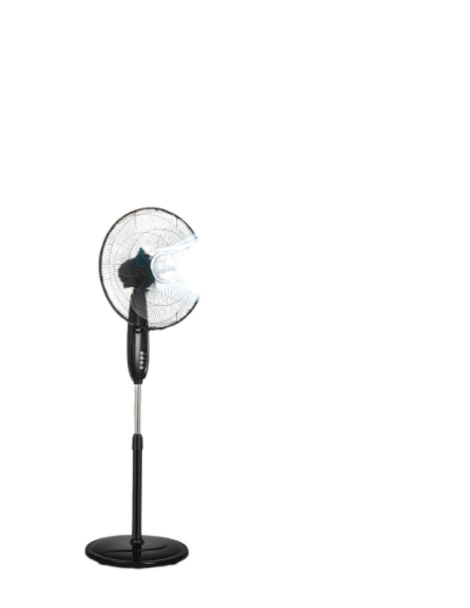 Ventilador de pedestal con control remoto 3 velocidades 4